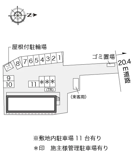 ★手数料０円★富山市荒川３丁目　月極駐車場（LP）